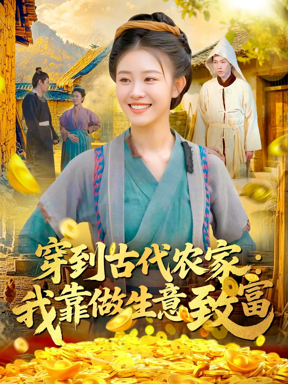 《穿到古代农家我靠做生意致富（96集）马溪言&刘盈》短剧全集免费在线看