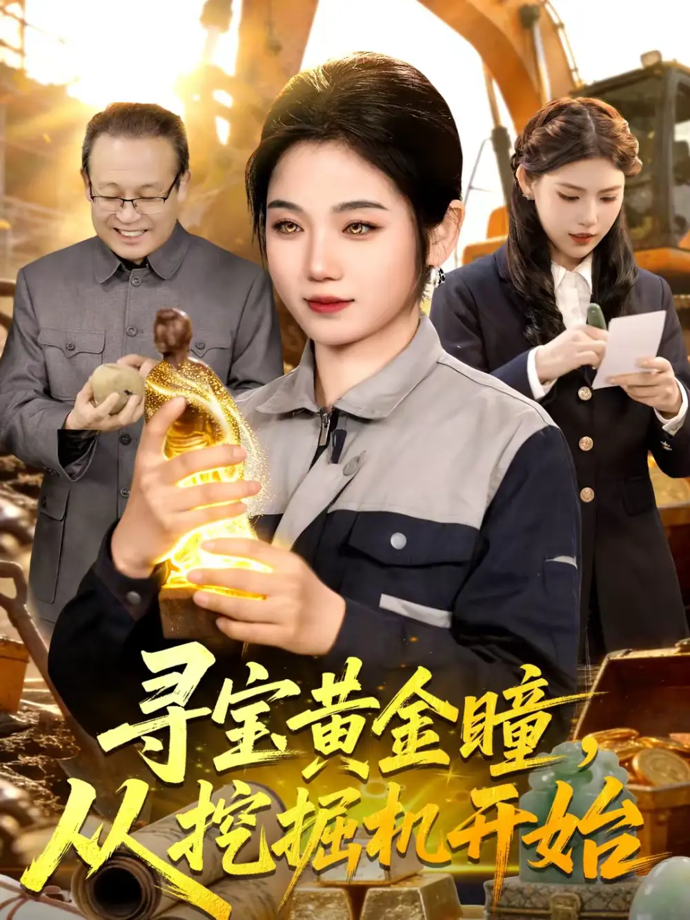 《寻宝黄金瞳，从挖掘机开始（102集）大飞＆攸灵》短剧全集免费在线看