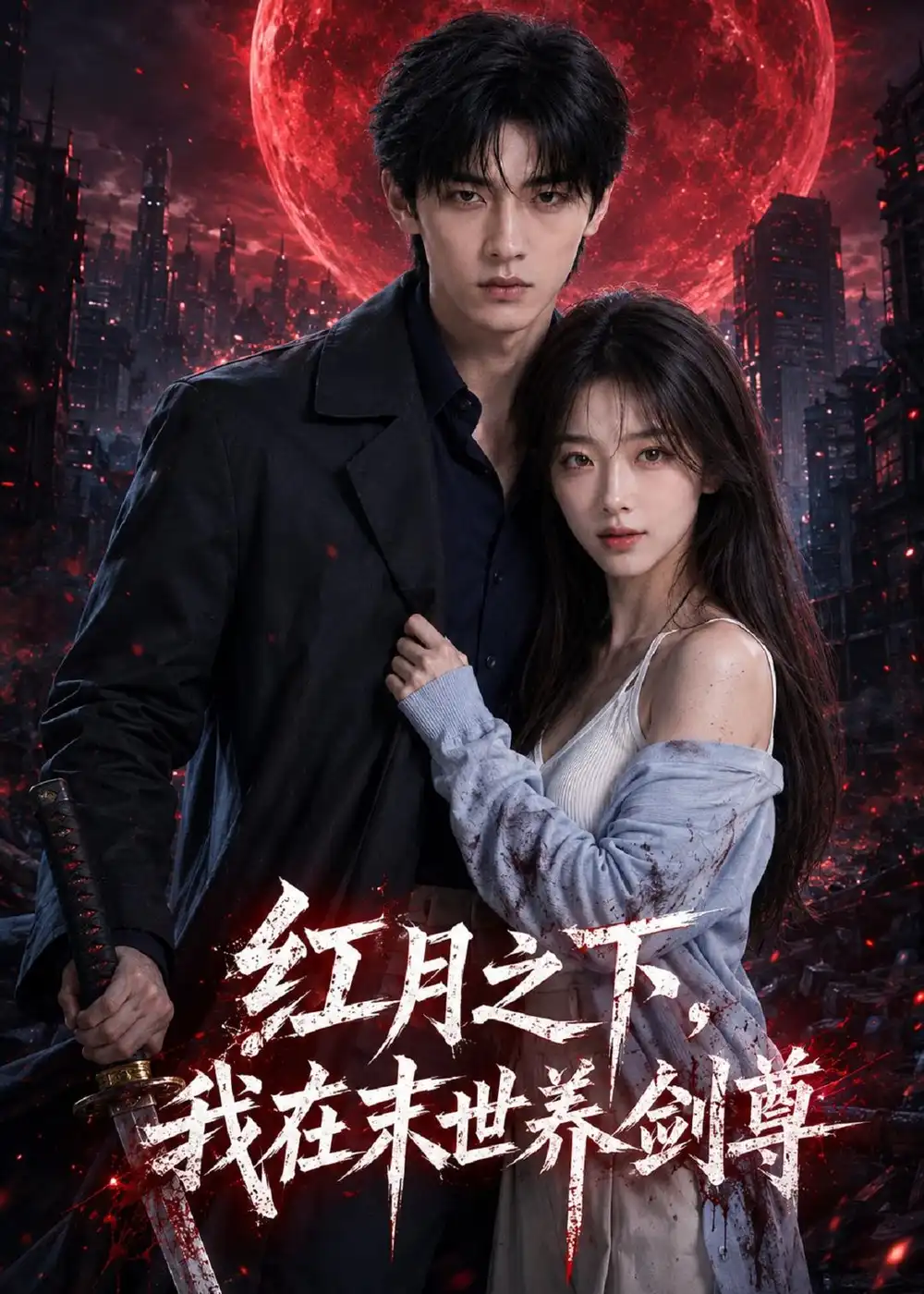 《红月之下，我在末世养剑尊&红月之下我在末世养剑尊（55集）AI短剧 (2026)》短剧全集免费在线看