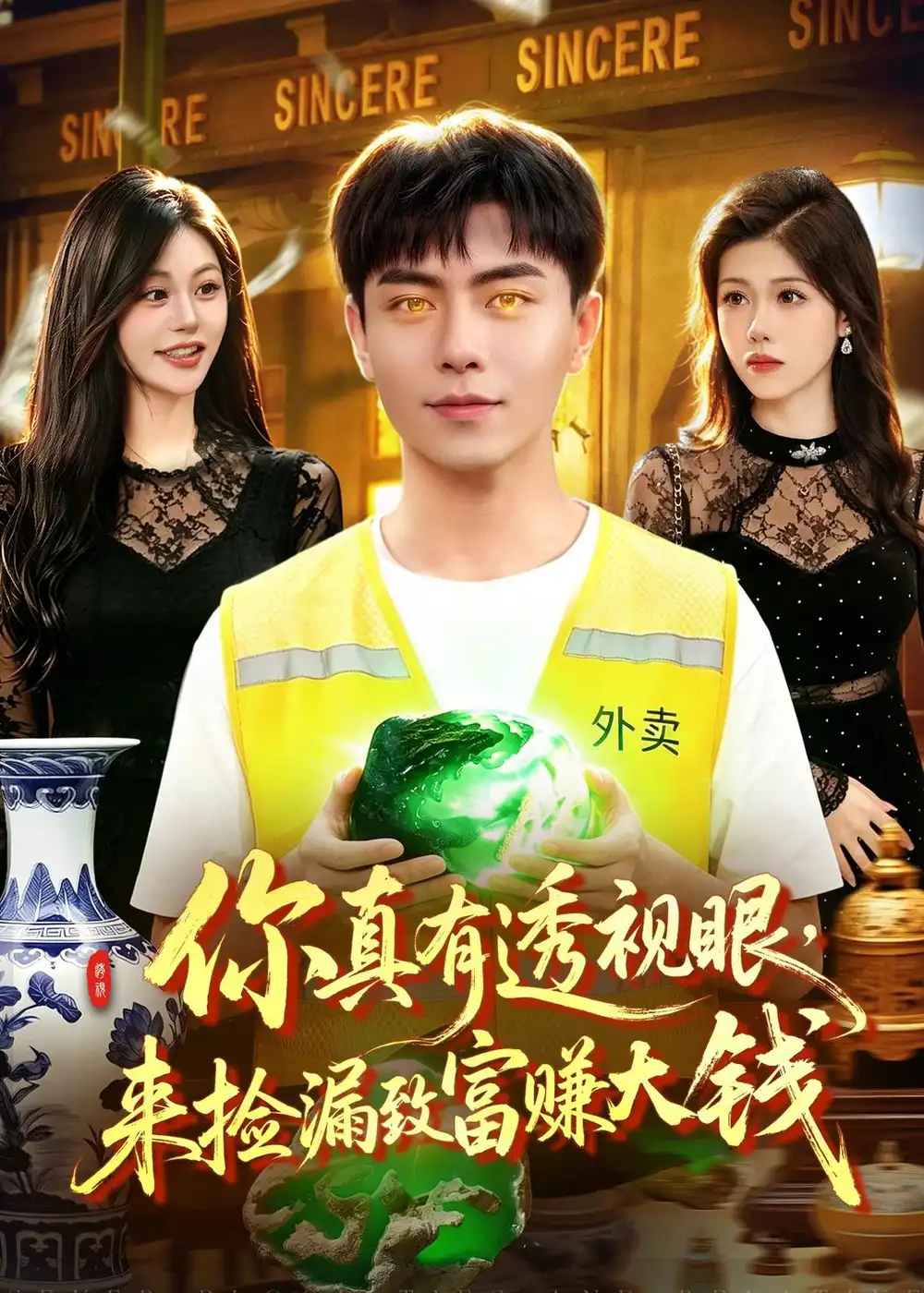 《你真有透视眼，来捡漏致富赚大钱&你真有透视眼来捡漏致富赚大钱（90集）张闻宇＆唐紫怡 (2026)》短剧全集免费在线看