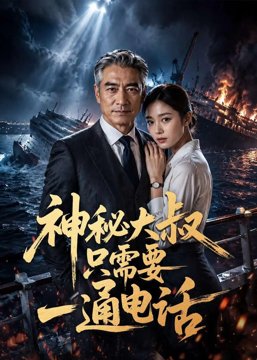 《神秘大叔只需要一通电话（35集）AI短剧 (2026)》短剧全集免费在线看
