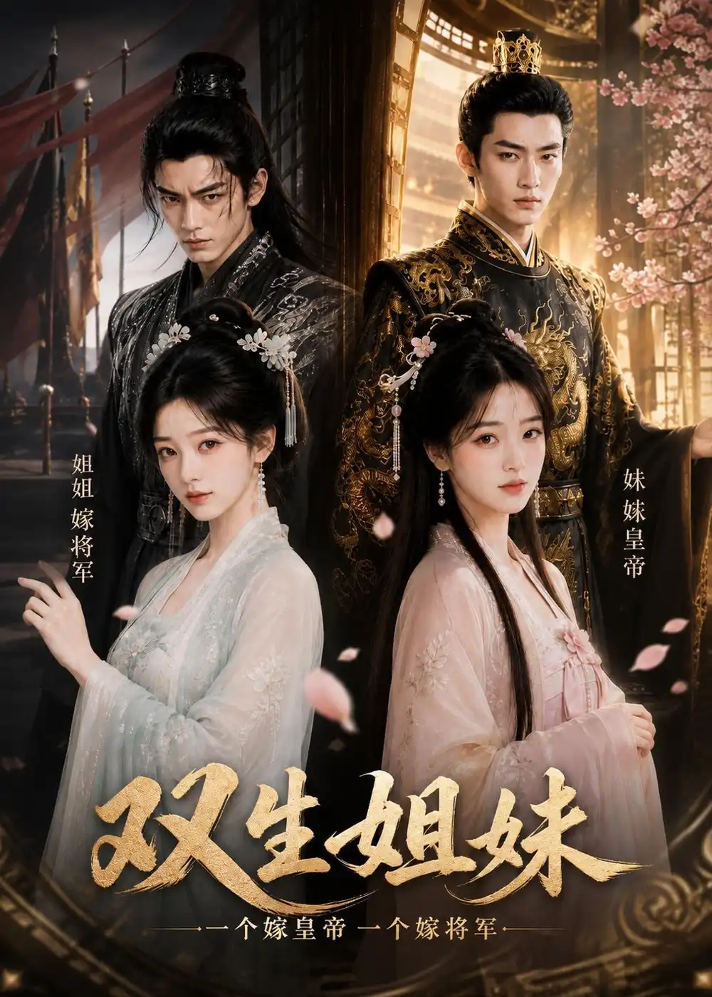 《双生姐妹，一个嫁皇帝一个嫁将军&双生姐妹一个嫁皇帝一个嫁将军（50集）AI短剧 (2026)》短剧全集免费在线看
