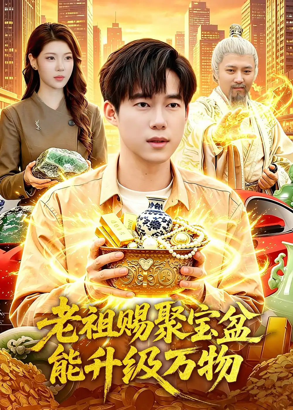 《老祖赐聚宝盆能升级万物（90集）王大钱＆陈希 (2026)》短剧全集免费在线看