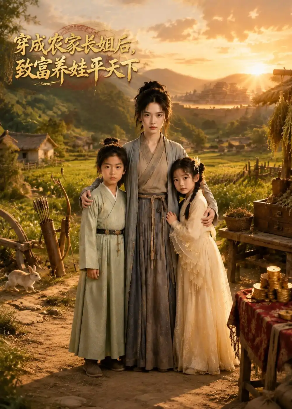 《穿成农家长姐后，致富养娃平天下&穿成农家长姐后致富养娃平天下（95集）AI短剧 (2026)》短剧全集免费在线看