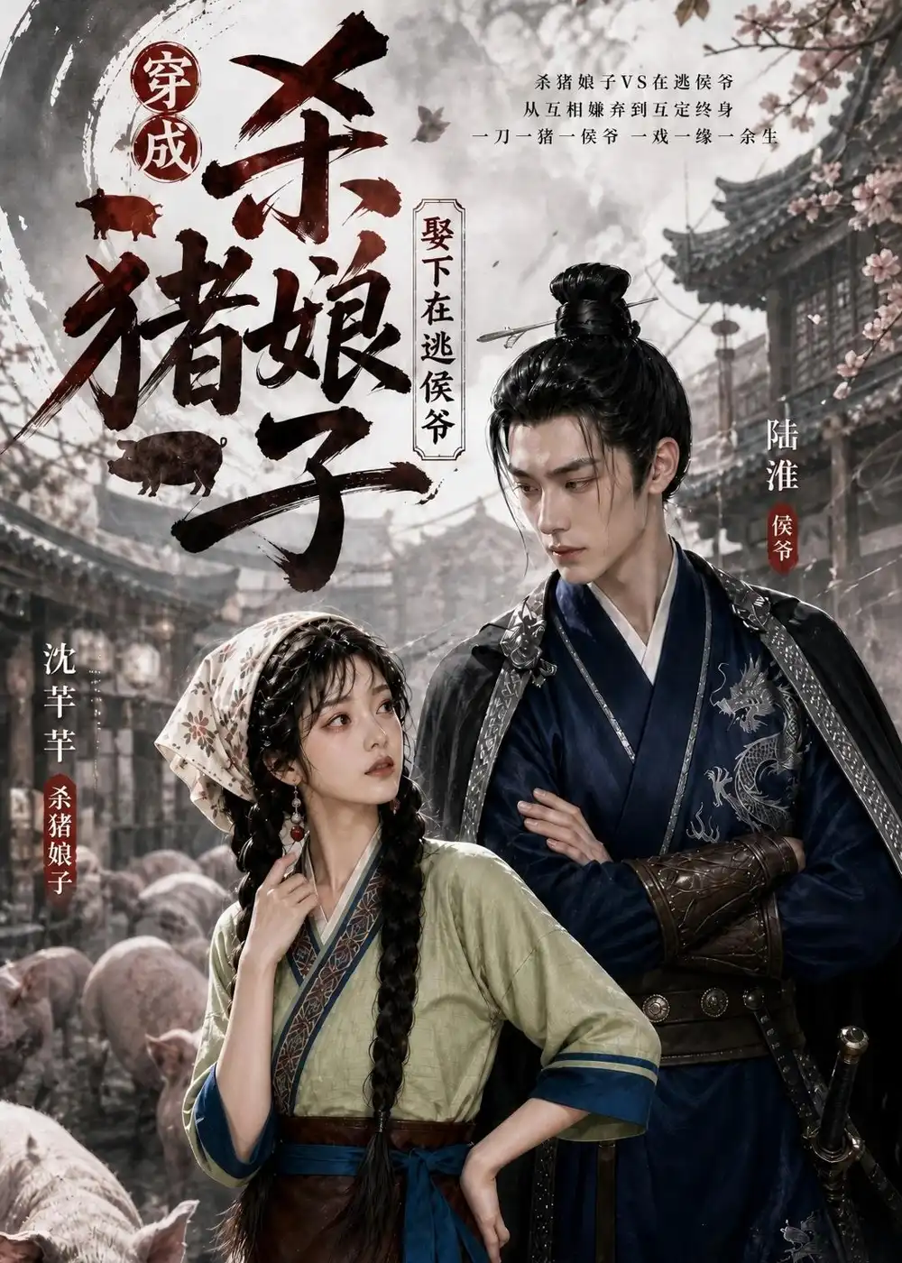 《穿成杀猪娘子，救下在逃侯爷&穿成杀猪娘子救下在逃侯爷（60集）AI短剧 (2026)》短剧全集免费在线看