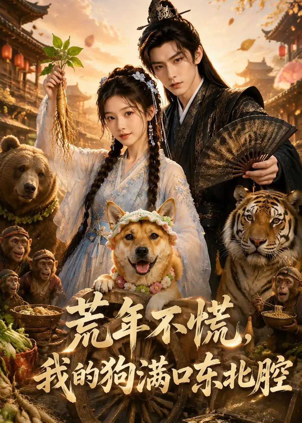 《荒年不慌，我的狗满口东北腔&荒年不慌我的狗满口东北腔（50集）AI短剧 (2026)》短剧全集免费在线看
