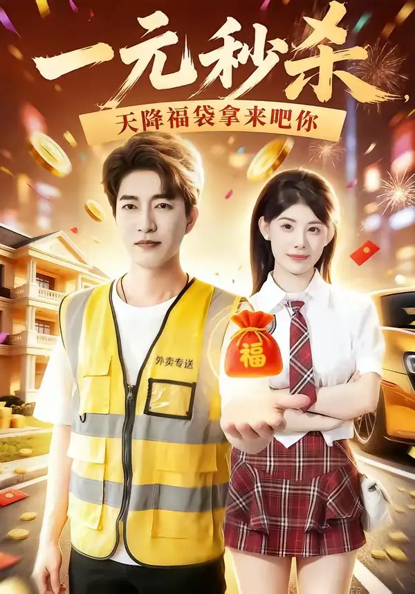 《一元秒杀，天降福袋拿来吧你&一元秒杀天降福袋拿来吧你（80集）陈子轩＆刘予黎 (2026)》短剧全集免费在线看