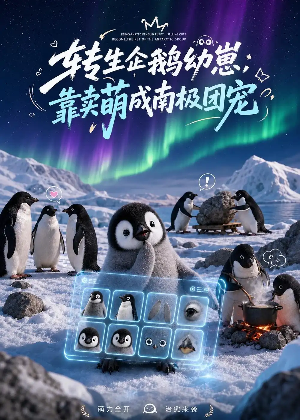 《转生企鹅幼崽靠卖萌成南极团宠（65集）AI短剧》短剧全集免费在线看