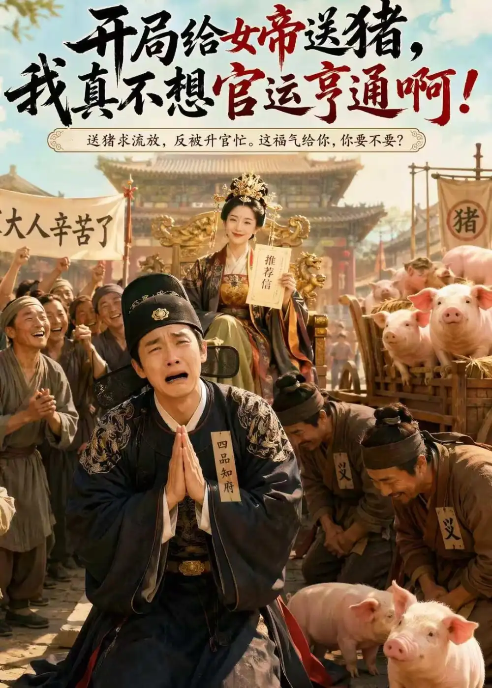 《开局给女帝送猪，我真不想官运亨通啊&开局给女帝送猪我真不想官运亨通啊（60集）AI短剧 (2026)》短剧全集免费在线看