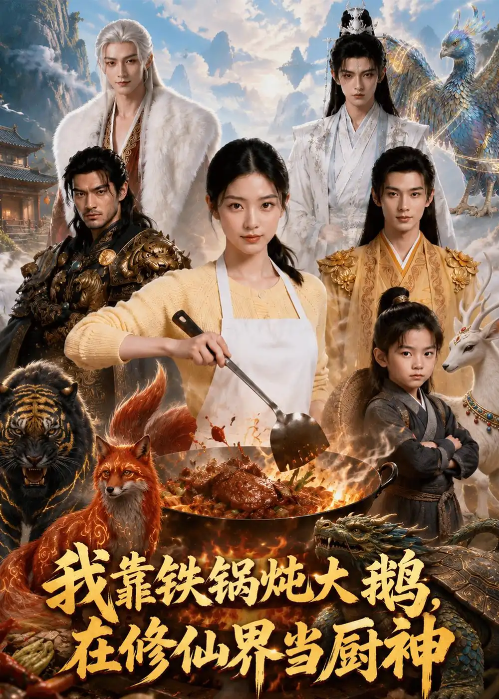 《我靠铁锅炖大鹅，在修仙界当厨神&我靠铁锅炖大鹅在修仙界当厨神（75集）AI短剧 (2026)》短剧全集免费在线看