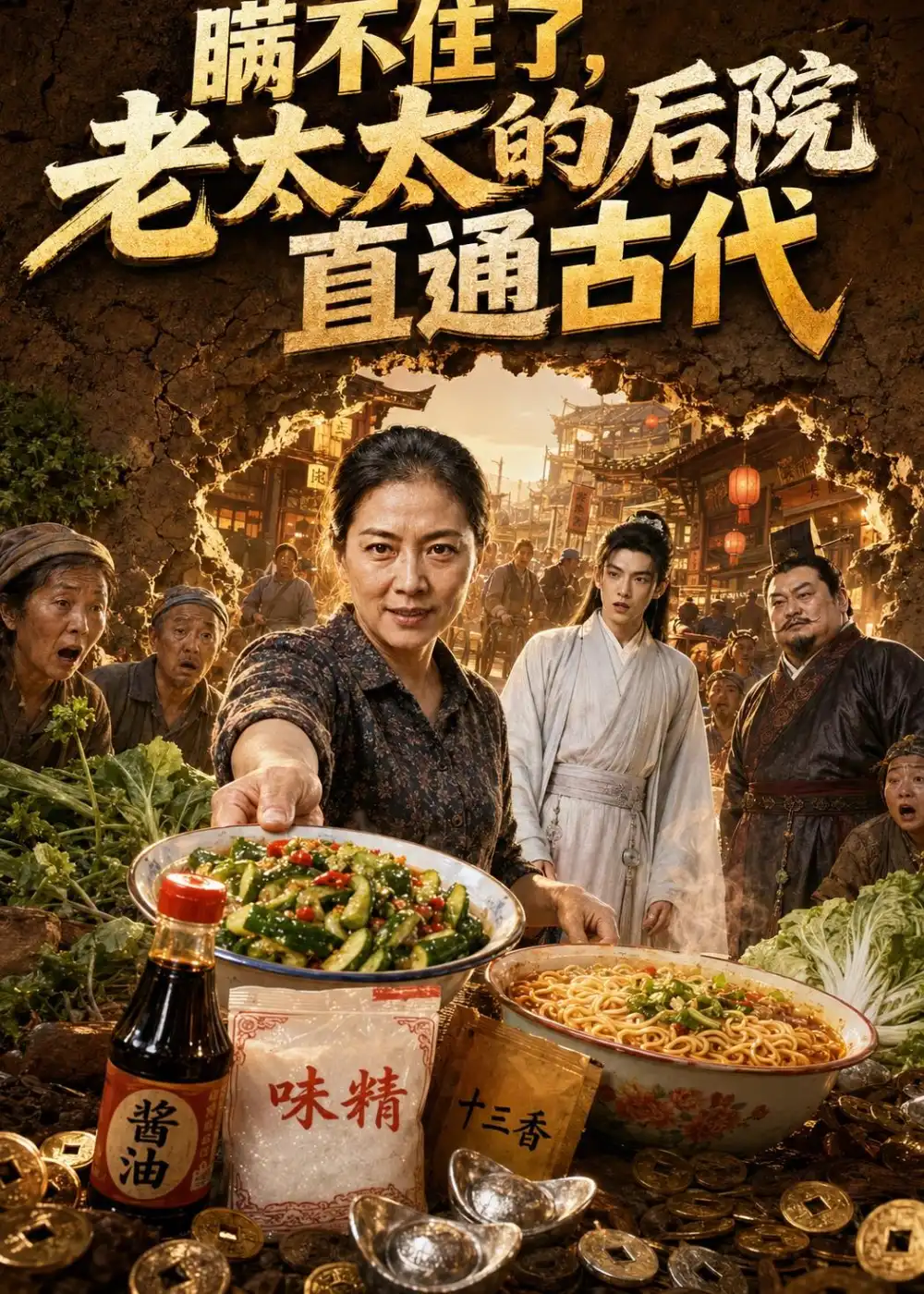 《瞒不住了，老太太的后院直通古代&瞒不住了老太太的后院直通古代（60集）AI短剧 (2026)》短剧全集免费在线看