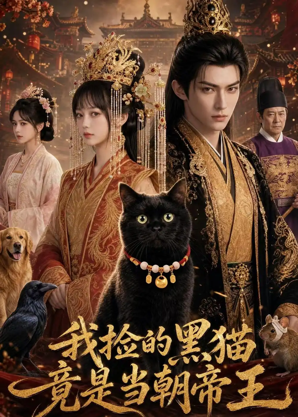《我捡的黑猫竟是当朝帝王（63集）AI短剧 (2026)》短剧全集免费在线看