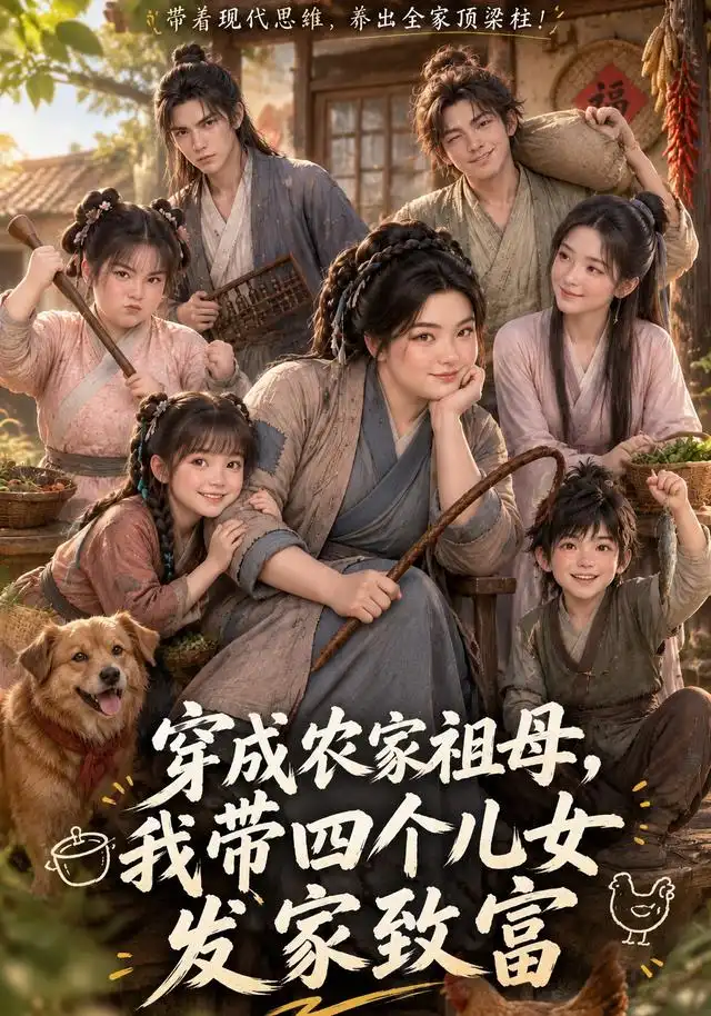 《穿成农家祖母，我带四个儿女发家致富&穿成农家祖母我带四个儿女发家致富（139集）AI短剧》短剧全集免费在线看