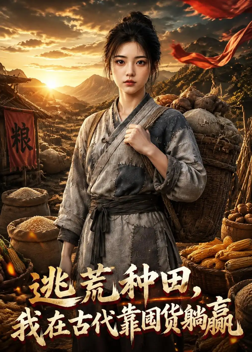 《逃荒种田，我在古代靠囤货躺赢&逃荒种田我在古代靠囤货躺赢（112集）AI短剧 (2026)》短剧全集免费在线看