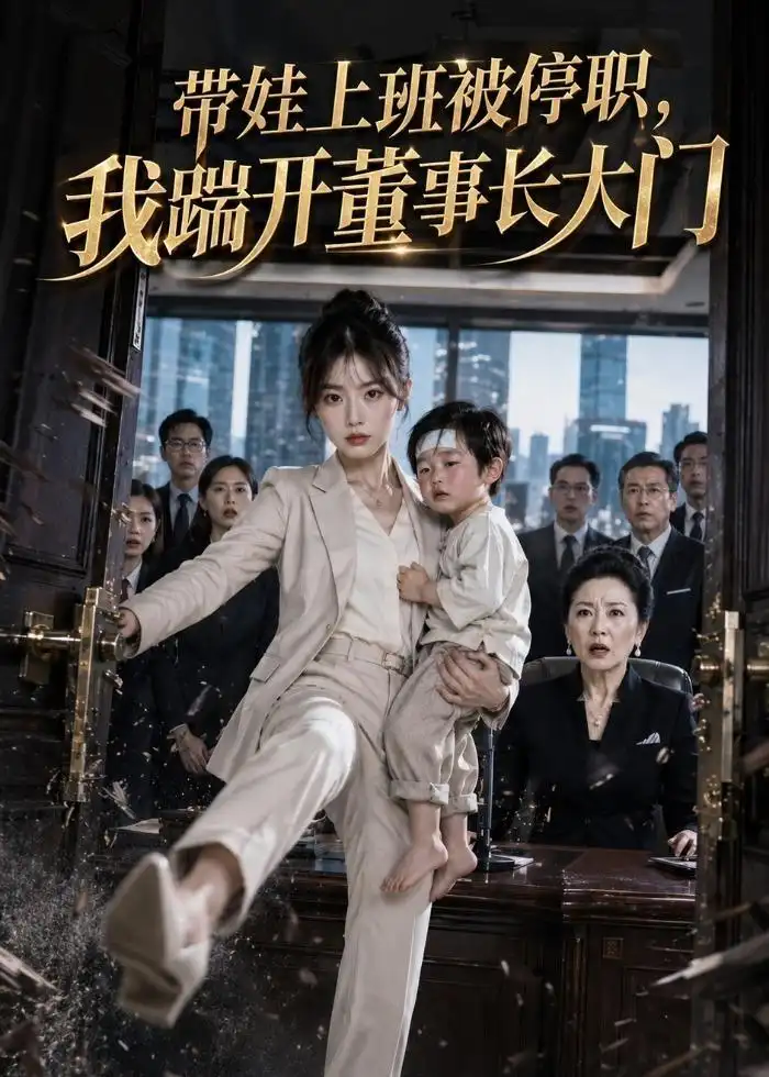 《带娃上班被停职我踹开董事长大门（62集）AI短剧》短剧全集免费在线看