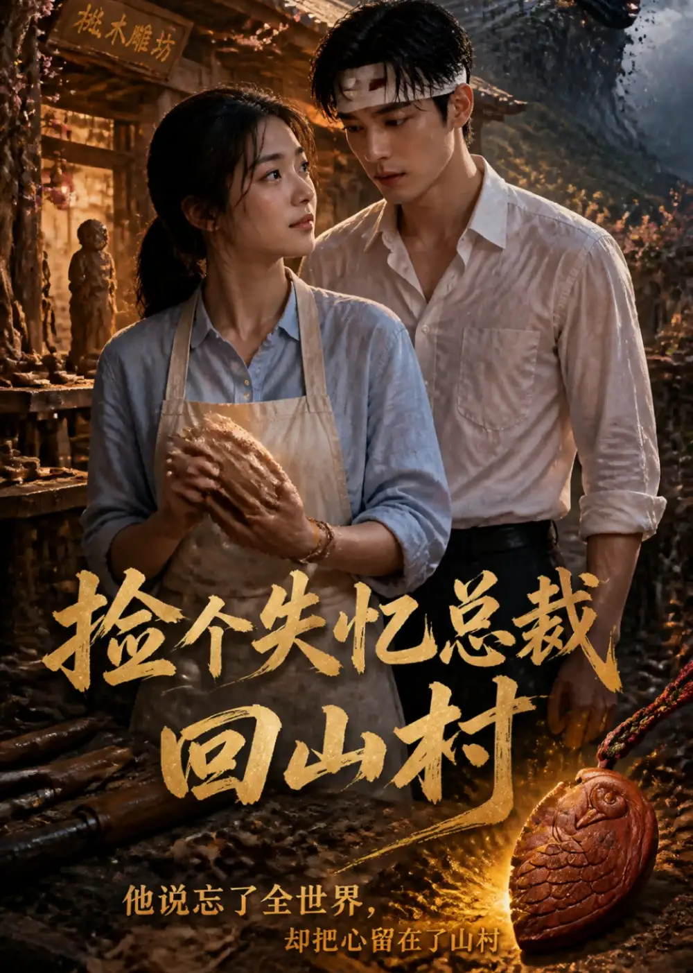 《捡个失忆总裁回山村（14集）AI短剧》短剧全集免费在线看