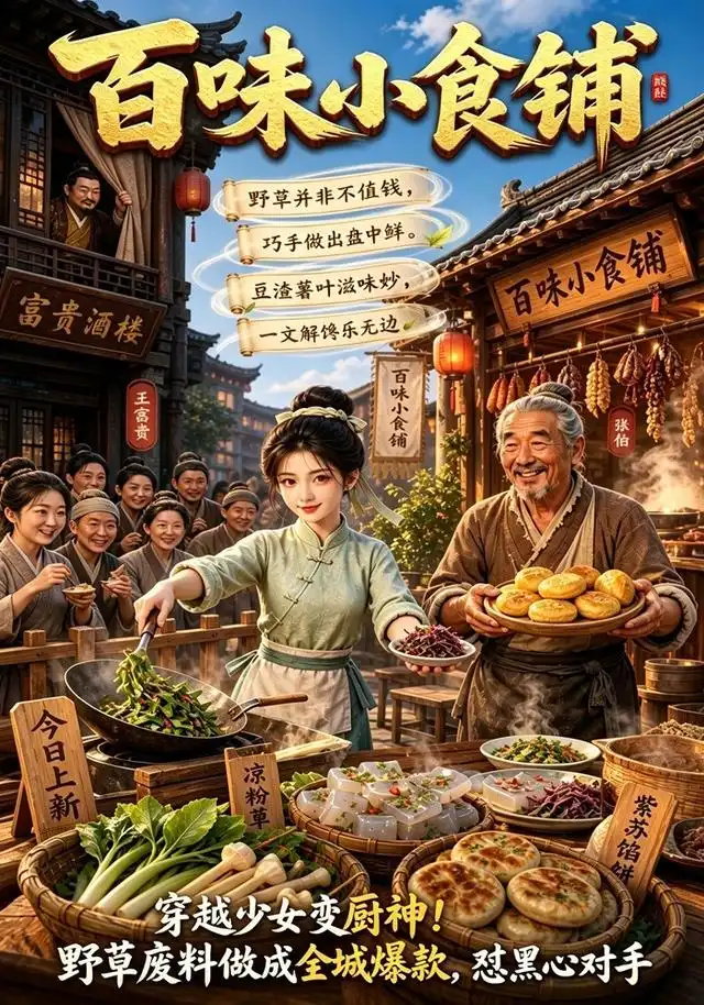 《百味小食铺（32集）漫剧》短剧全集免费在线看
