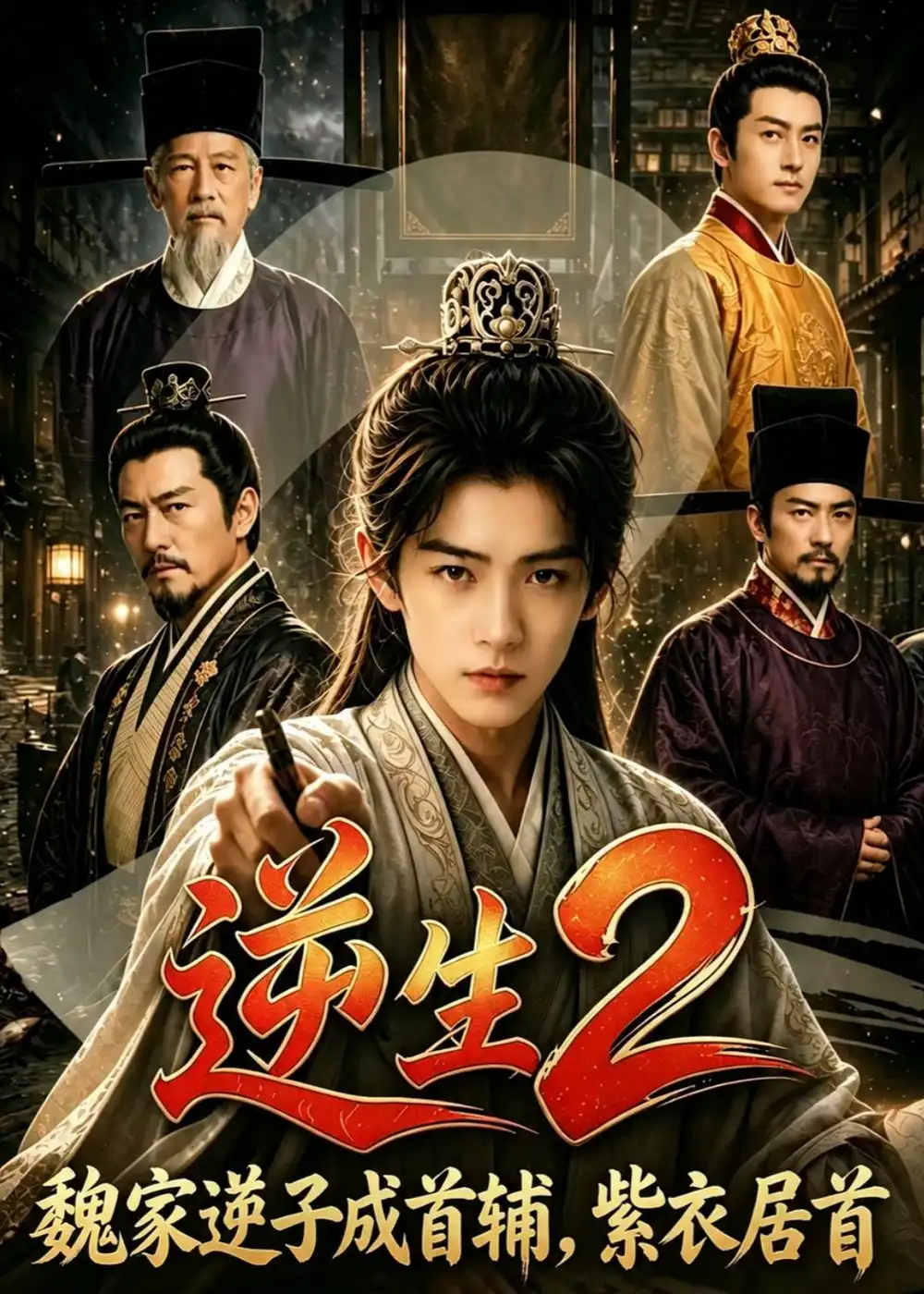 《逆生2_魏家逆子成首辅，紫衣居首&逆生2_魏家逆子成首辅紫衣居首（64集）AI短剧 (2026)》短剧全集免费在线看