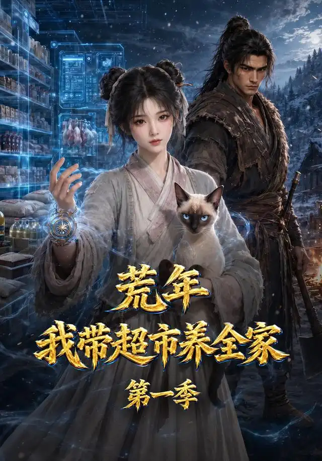 《荒年，我带超市养全家第一季&荒年我带超市养全家第一季（123集）AI短剧》短剧全集免费在线看
