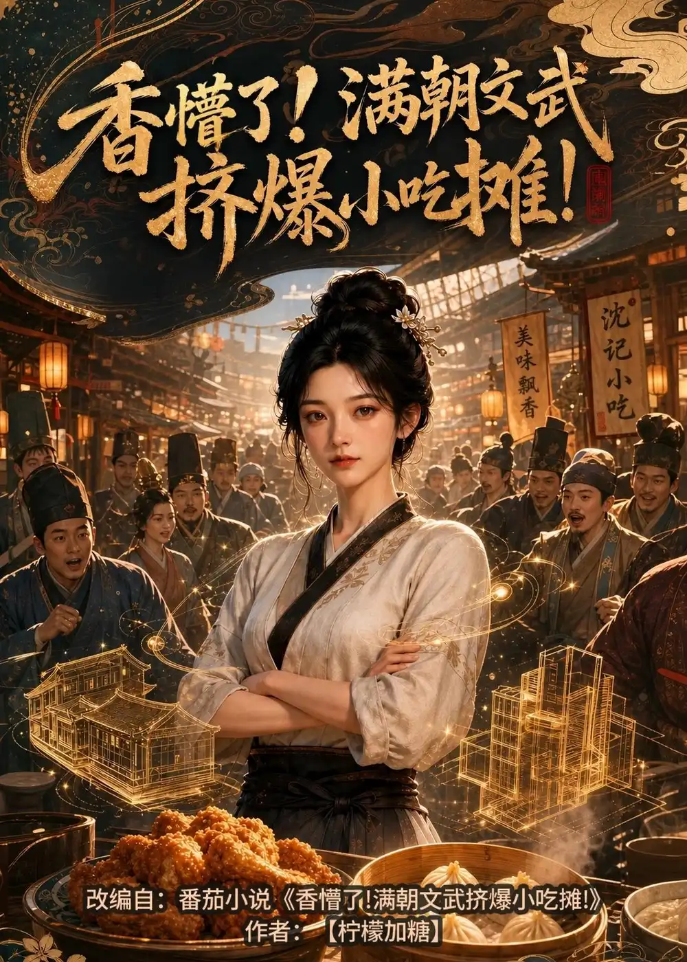 《香懵了!满朝文武挤爆小吃摊!&香懵了满朝文武挤爆小吃摊（43集）AI短剧 (2026)》短剧全集免费在线看