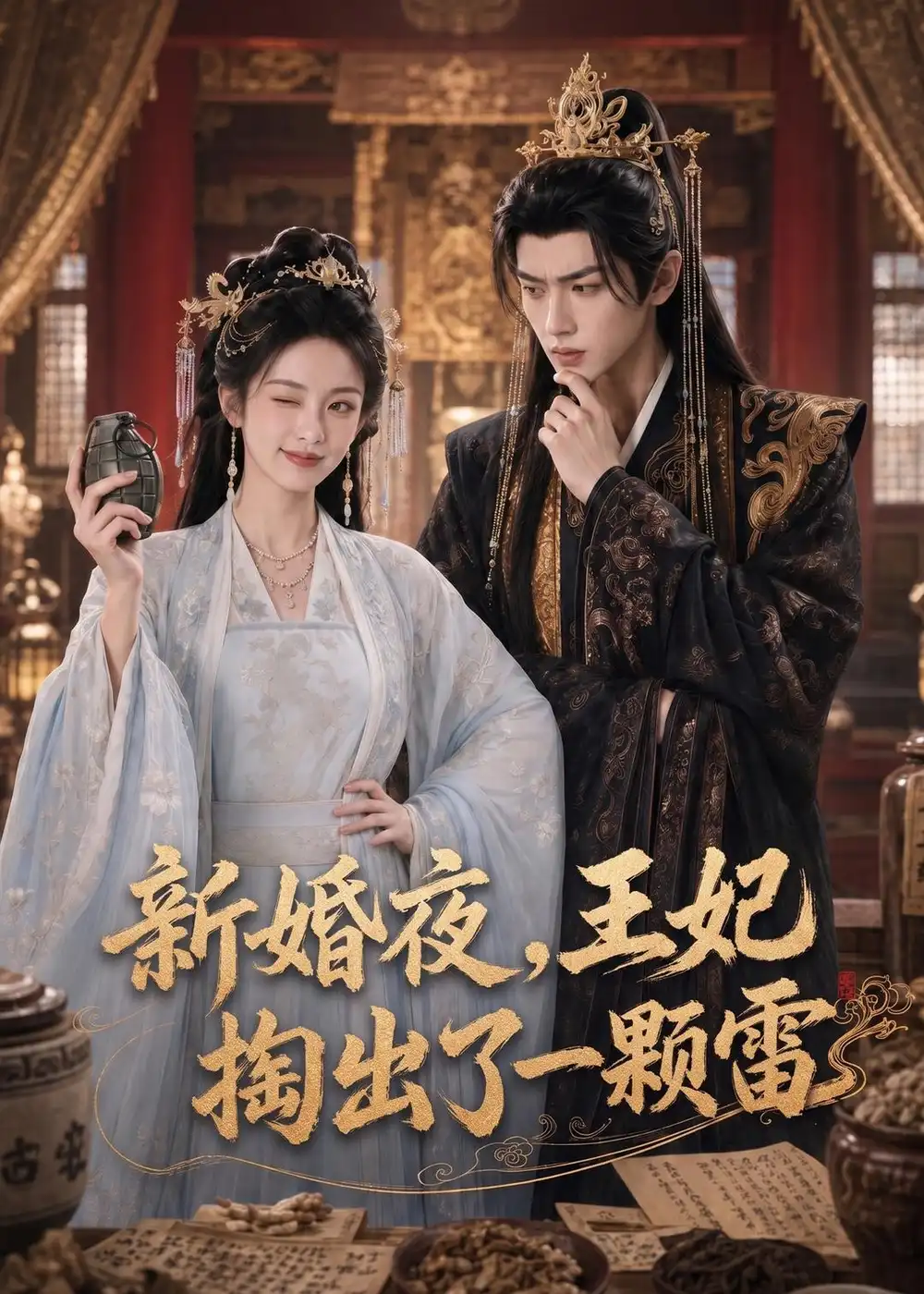《新婚夜，王妃掏出了一颗雷&新婚夜王妃掏出了一颗雷（61集）AI短剧 (2026)》短剧全集免费在线看