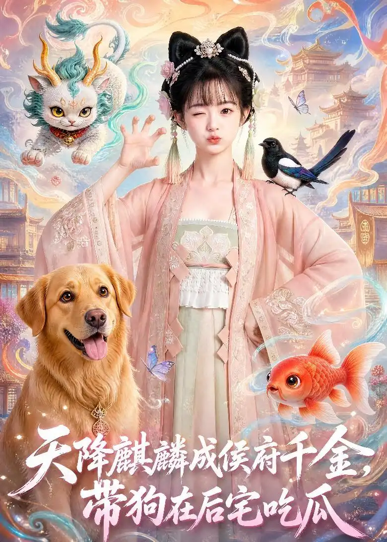 《天降麒麟成侯府千金，带狗在后宅吃瓜&天降麒麟成侯府千金带狗在后宅吃瓜（60集）AI短剧 (2026)》短剧全集免费在线看