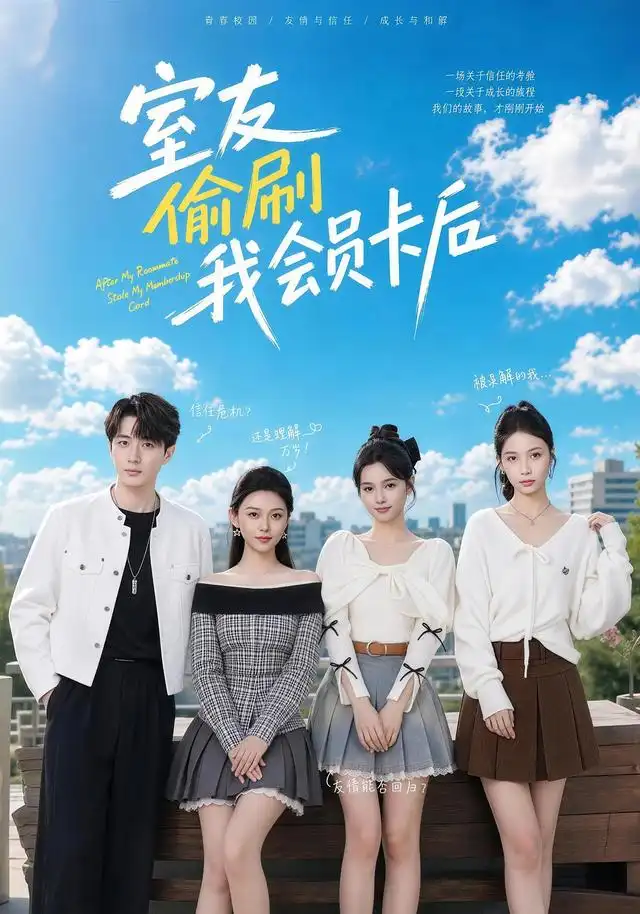 《室友偷刷我会员卡后（59集）黄丽婷＆程雅昭＆姜姗＆胡洋＆刘紫瑾》短剧全集免费在线看