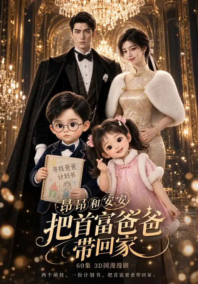 《昂昂安安把首富爸爸带回家（60集）AI短剧 (2026)》短剧全集免费在线看