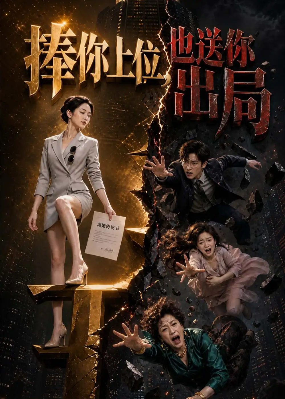 《捧你上位，也送你出局&捧你上位也送你出局（56集）AI短剧》短剧全集免费在线看