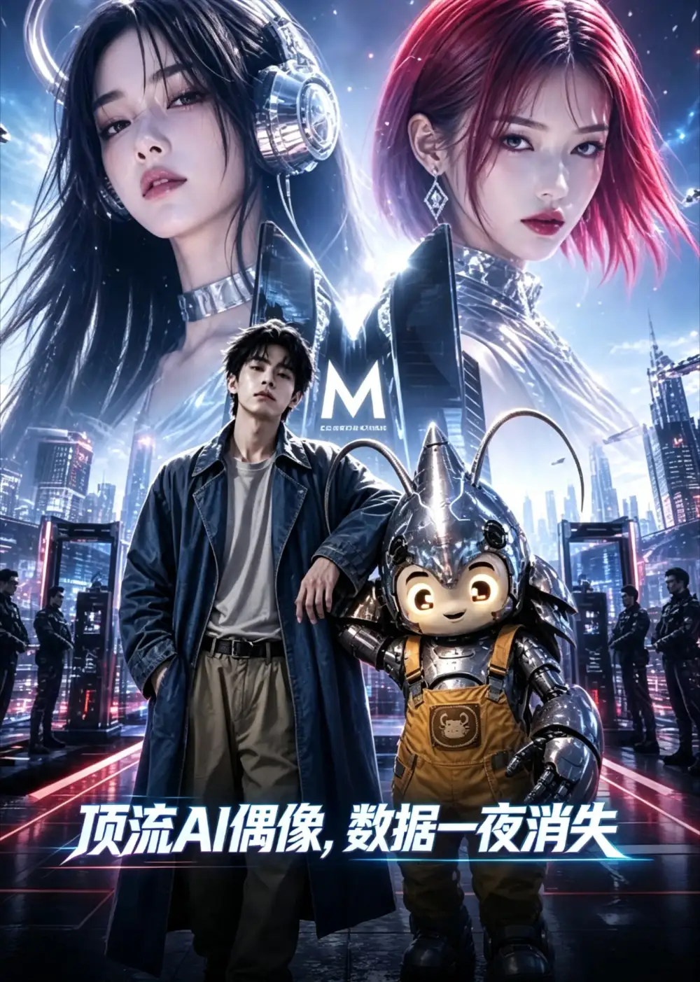 《顶流AI偶像，数据一夜消失&顶流AI偶像数据一夜消失（24集）AI短剧》短剧全集免费在线看