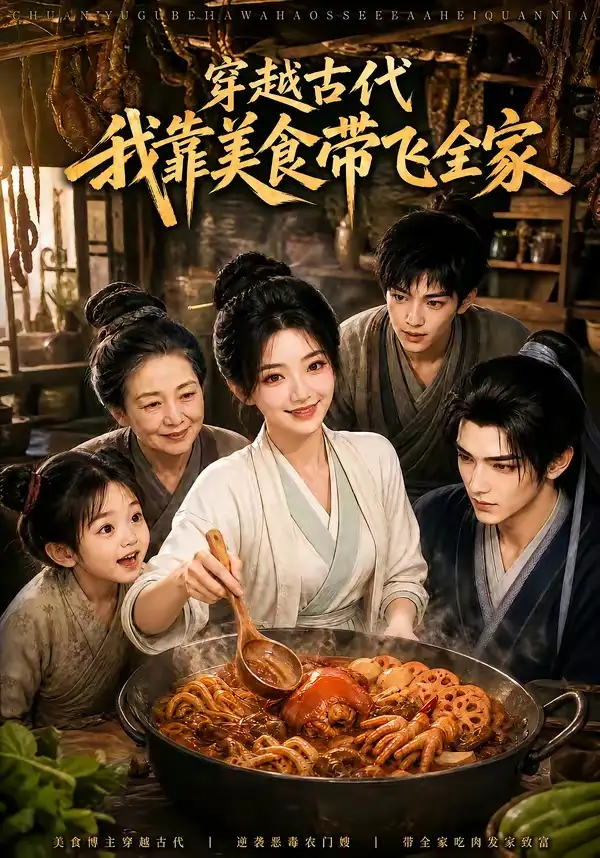 《穿越古代，我靠美食带飞全家&穿越古代我靠美食带飞全家（100集）AI短剧》短剧全集免费在线看