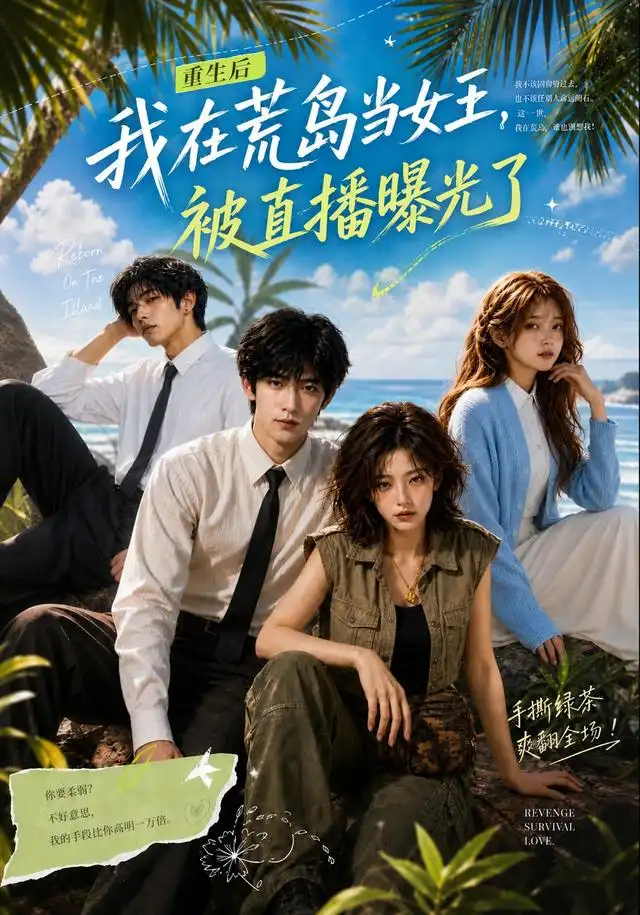 《重生后我在荒岛当女王，被直播曝光了&重生后我在荒岛当女王被直播曝光了（30集）AI短剧》短剧全集免费在线看
