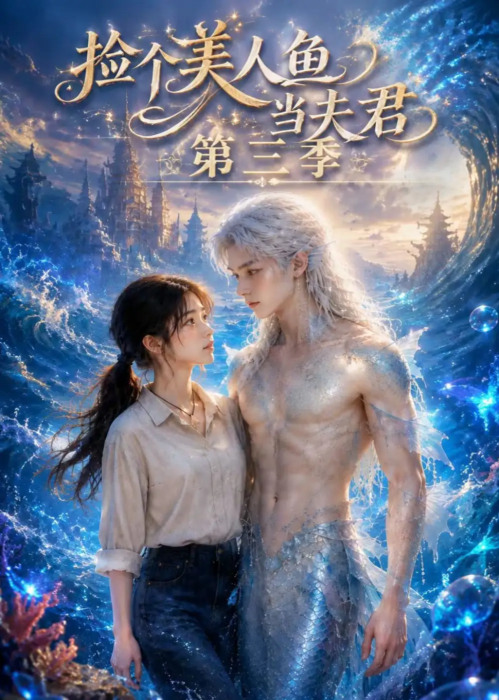 《捡个美人鱼当夫君第三季（76集） AI短剧》短剧全集免费在线看