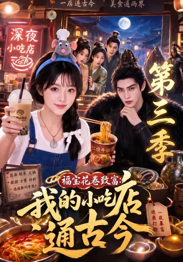 《福宝花卷致富：我的小吃店通古今第三季&福宝花卷致富我的小吃店通古今第三季（245集） AI短剧》短剧全集免费在线看