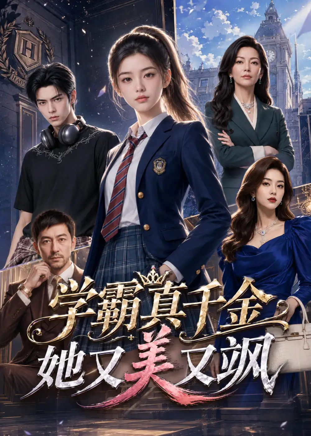 《学霸真千金她又美又飒（68集）AI短剧》短剧全集免费在线看