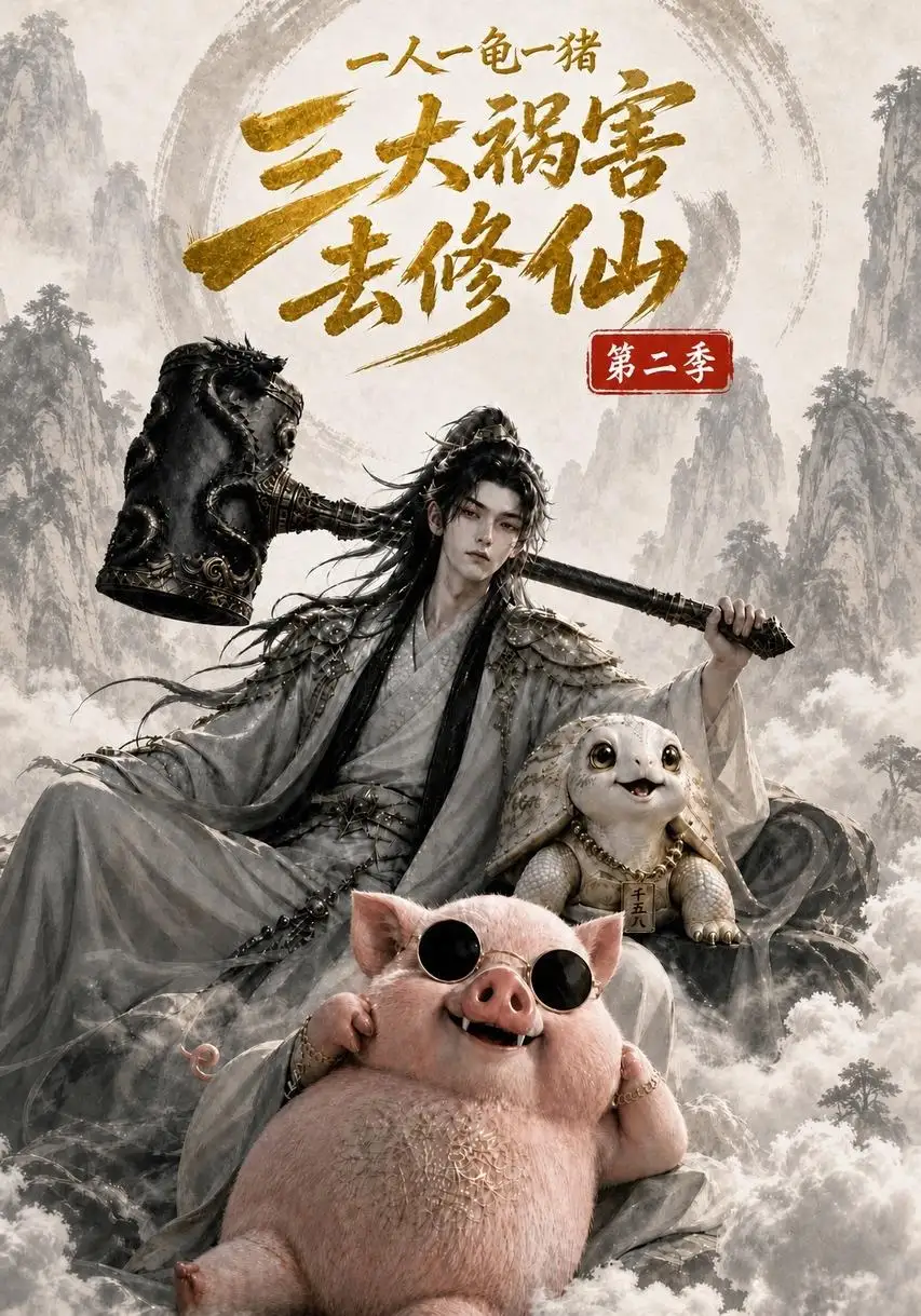 《一人一龟一猪，三大祸害去修仙第二季&一人一龟一猪三大祸害去修仙第二季（61集）AI短剧》短剧全集免费在线看
