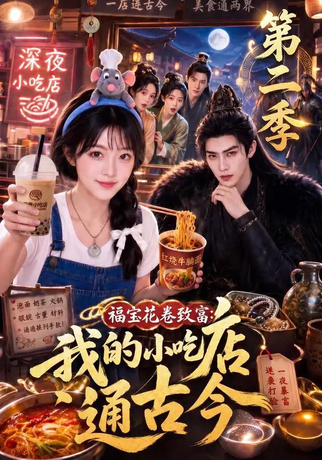 《福宝花卷致富：我的小吃店通古今第二季&福宝花卷致富我的小吃店通古今第二季（246集）AI短剧》短剧全集免费在线看