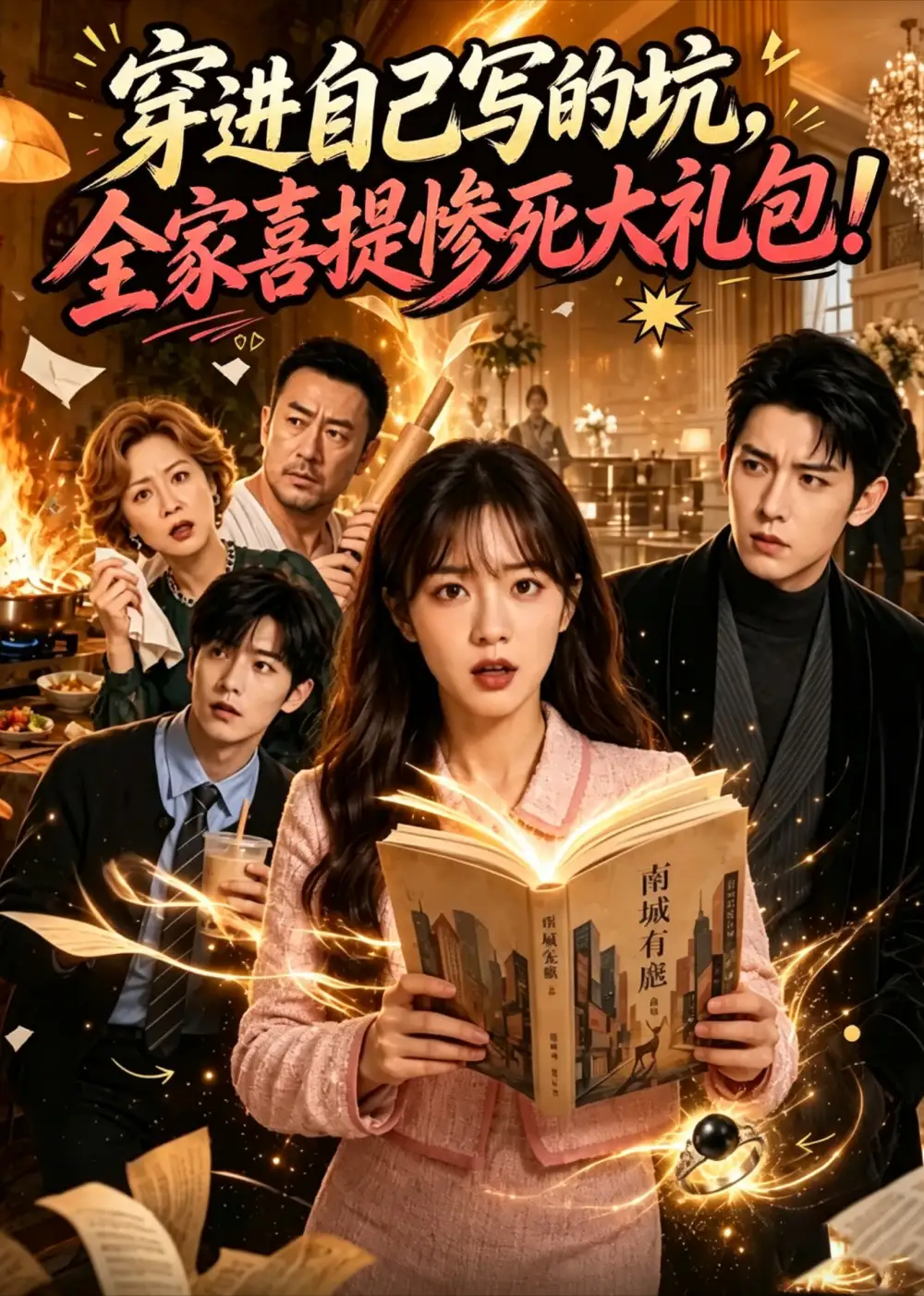 《穿进自己写的坑，全家喜提惨死大礼包！&穿进自己写的坑全家喜提惨死大礼包（3集）AI短剧》短剧全集免费在线看