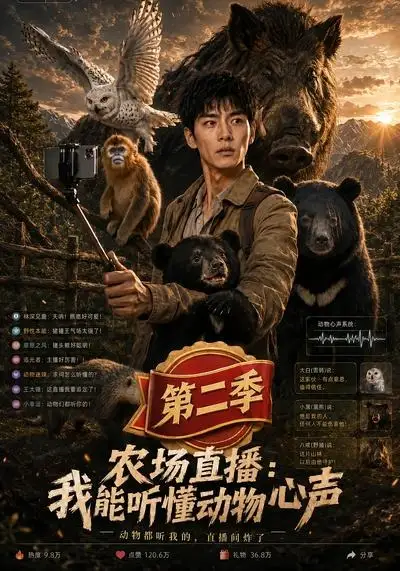 《农场直播：我能听懂动物心声第二季&农场直播我能听懂动物心声第二季（96集） AI短剧》短剧全集免费在线看
