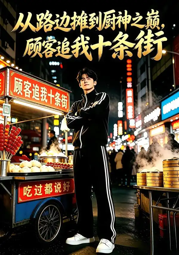 《从路边摊到厨神之巅，顾客追我十条街第一季&从路边摊到厨神之巅顾客追我十条街第一季（69集）AI短剧》短剧全集免费在线看