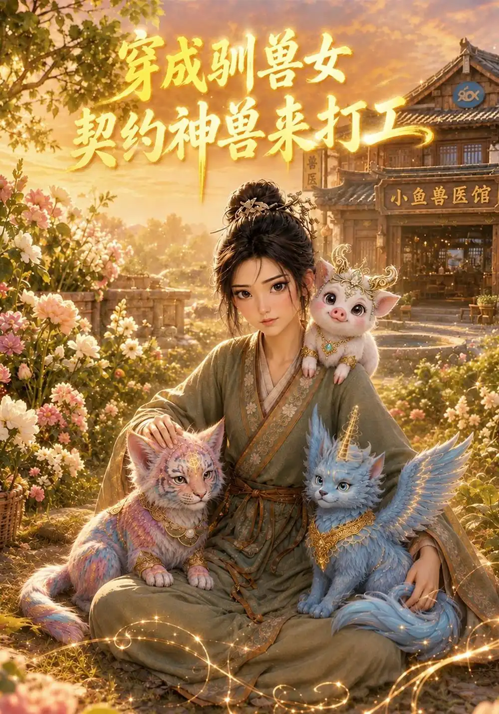 《穿成驯兽女，契约神兽来打工&穿成驯兽女契约神兽来打工（38集）AI短剧》短剧全集免费在线看