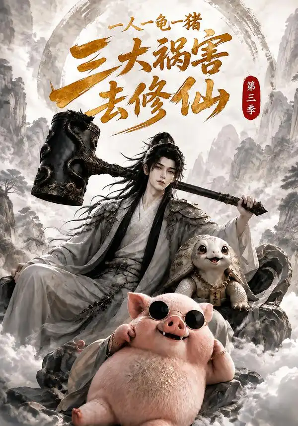 《一人一龟一猪，三大祸害去修仙第三季&一人一龟一猪三大祸害去修仙第三季（141集）AI短剧》短剧全集免费在线看