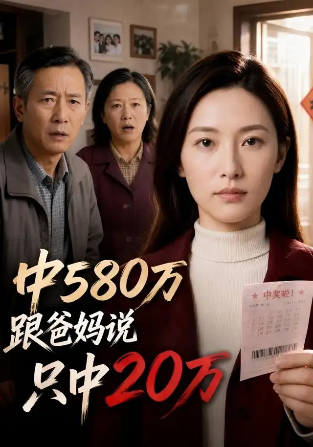 《中580万跟爸妈说只中20万（35集）AI短剧》短剧全集免费在线看