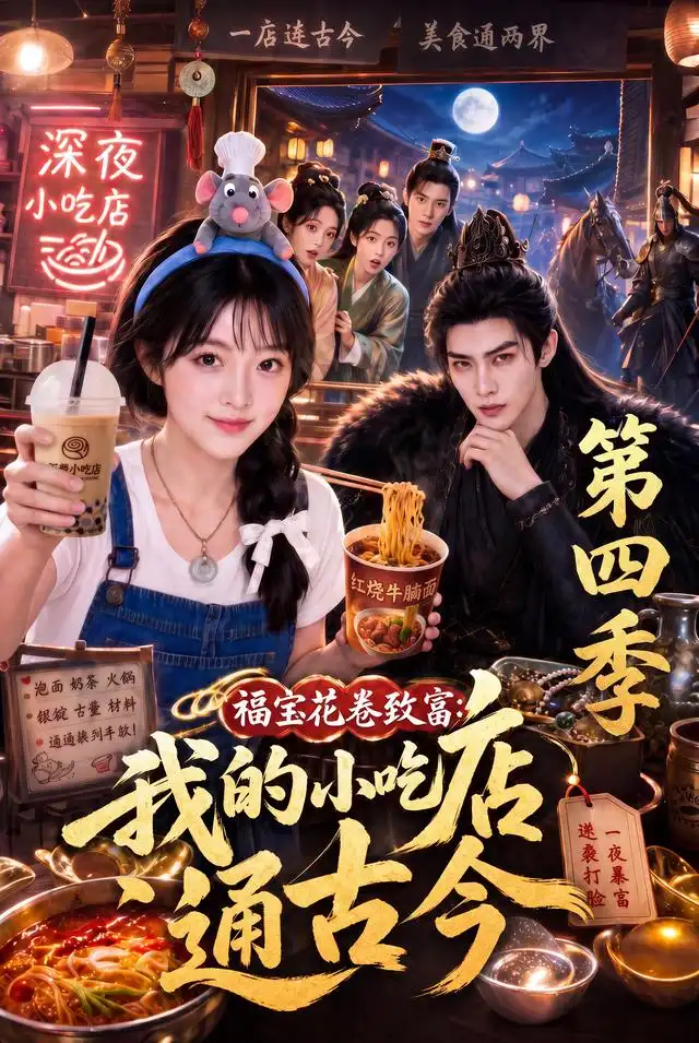 《福宝花卷致富：我的小吃店通古今第四季&福宝花卷致富我的小吃店通古今第四季（305集）AI短剧》短剧全集免费在线看