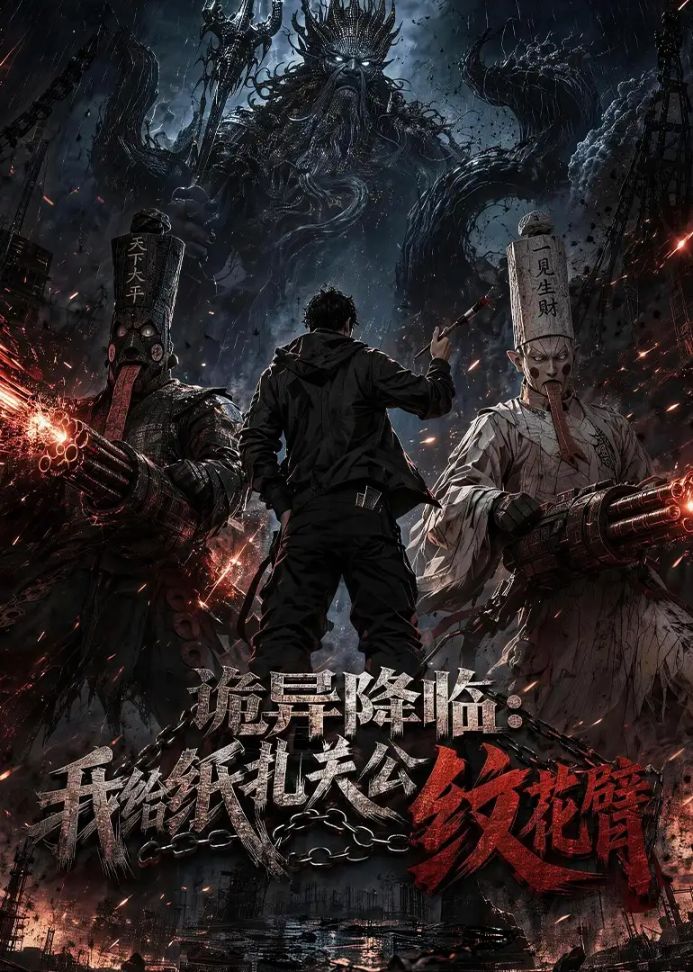 《诡异降临：我给纸扎关公纹花臂&诡异降临我给纸扎关公纹花臂（50集）AI短剧》短剧全集免费在线看