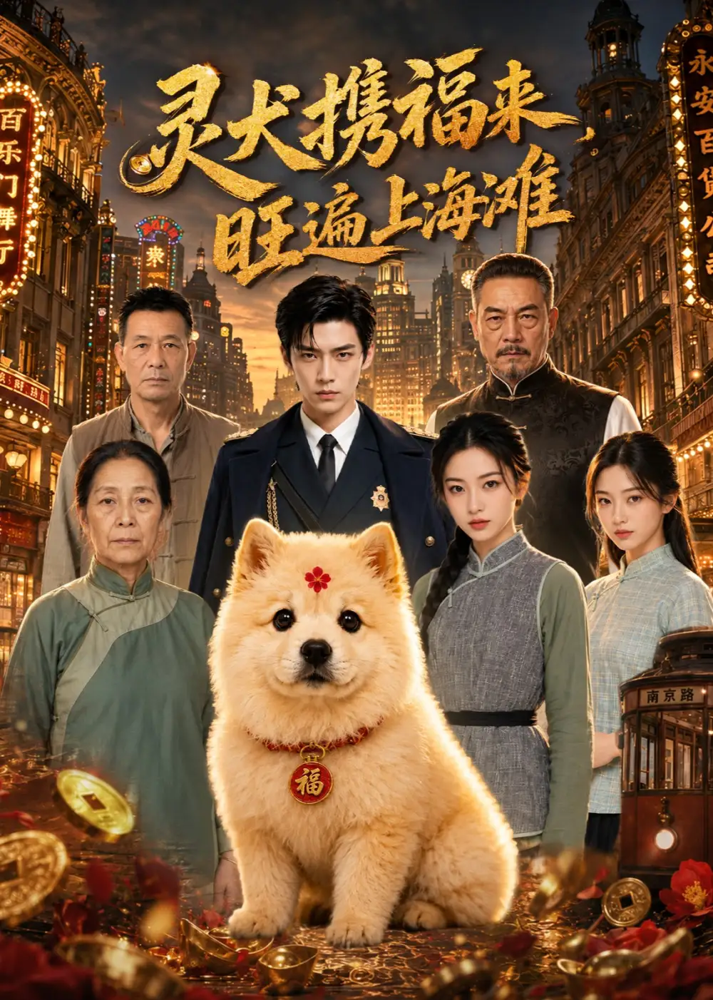 《灵犬携福来，旺遍上海滩&灵犬携福来旺遍上海滩（80集） AI短剧》短剧全集免费在线看