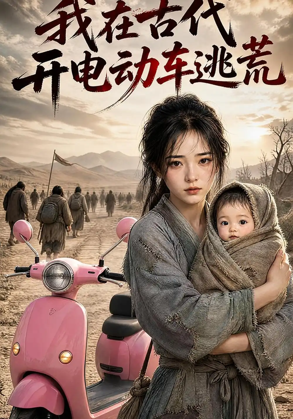 《我在古代开电动车逃荒（96集）AI短剧》短剧全集免费在线看