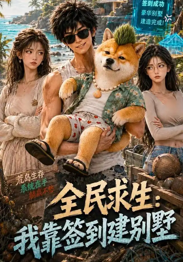 《全民求生：我靠签到建别墅&全民求生我靠签到建别墅（122集）AI短剧》短剧全集免费在线看