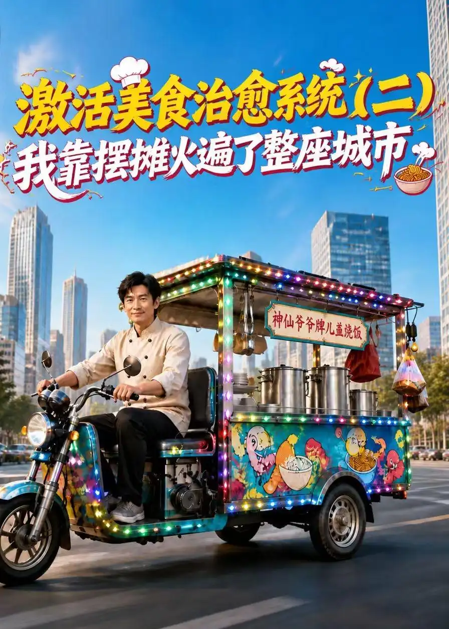 《激活美食治愈系统我靠摆摊火遍了整座城市二（121集）AI短剧》短剧全集免费在线看