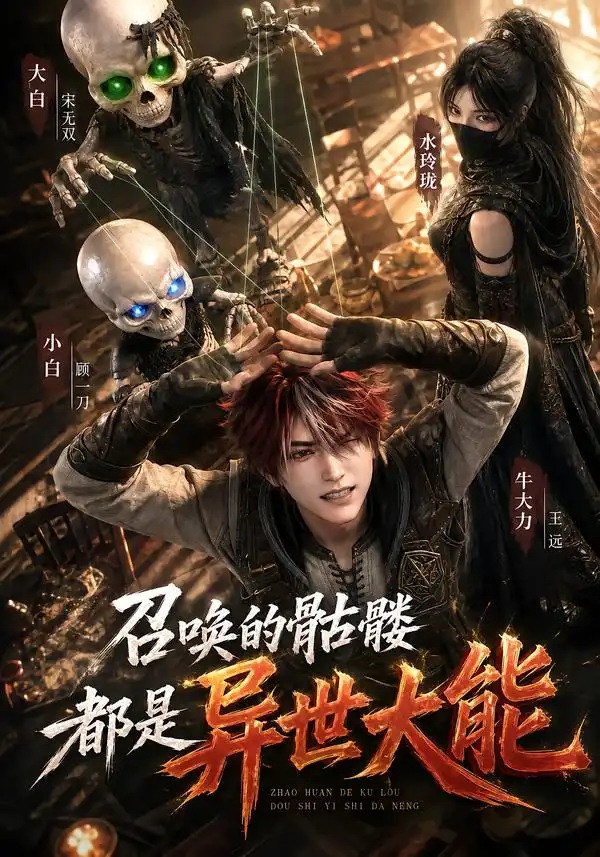 《召唤的骷髅都是异世大能（100集）AI短剧》短剧全集免费在线看